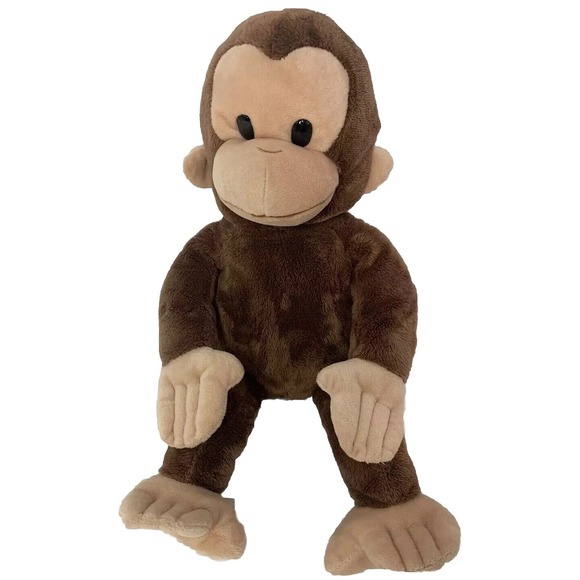 Curious George Plush  Monkey Kohls Cares Plush 16"  Stuffed Animal Brown - Picture 2 of 4